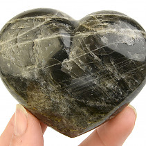 Dark feldspar heart from Madagascar 214g