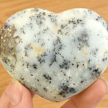 Dendritický opál srdce z Madagaskaru 155g