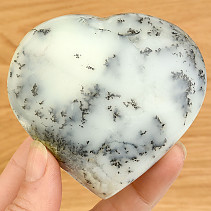 Dendritický opál srdce z Madagaskaru 191g