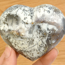 Dendritický opál srdce z Madagaskaru 268g