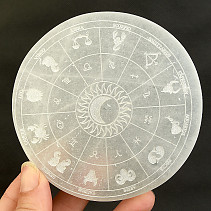 Selenit podložka s motivem horoskop 10cm