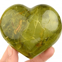 Zelený opál srdce 290g z Madagaskaru