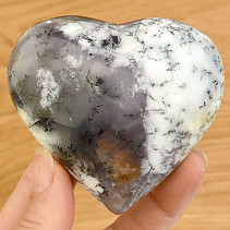 Dendritický opál srdce z Madagaskaru 216g