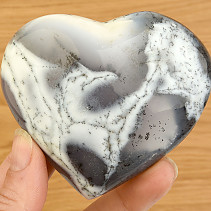 Dendritický opál srdce z Madagaskaru 249g