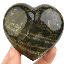 Dark feldspar heart from Madagascar 347g