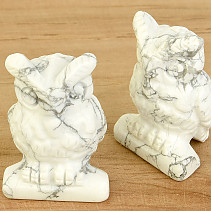 Magnesite owl approx. 47mm