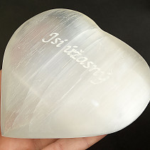 Selenite white heart with the inscription You are wonderful approx. 10cm
