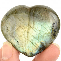 Labradorite in the shape of a heart from Madagascar 70g