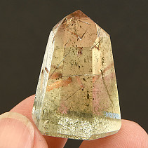 Crystal with rutile point small from Madagascar 12g