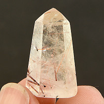 Crystal with rutile point small 6g from Madagascar