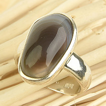 Agate silver ring size 57 Ag 925/1000 8.5g