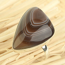 Agate ring silver size 57 Ag 925/1000 7.3g
