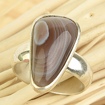 Achátový prsten stříbrný vel.55 Ag 925/1000 7,0g