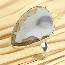 Agate silver ring size 51 Ag 925/1000 5.0g