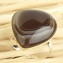 Agate silver ring size 57 Ag 925/1000 5.8g