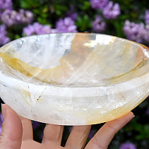 Crystal with limonite bowl from Madagascar 1041g