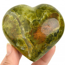 Srdce zelený opál z Madagaskaru 273g