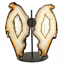 Butterfly on a stand made of agate slices 654g