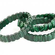Malachite bracelet flat 11x7mm