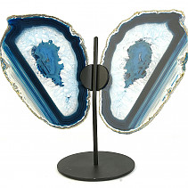 Agate decorative butterfly slices 432g