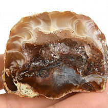 Agate feather geode from Brazil 54g