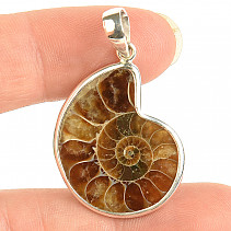 Ammonite pendant silver Ag 925/1000 4.1g
