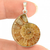 Ammonite pendant silver Ag 925/1000 6.5g