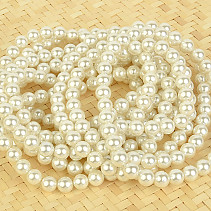 Pearl women's bracelet white balls 6mm