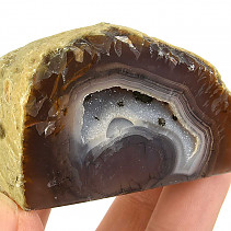 Agate geode with a hollow from Brazil 154g