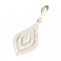 Silver pendant with zircons Ag 925/1000 1.5g