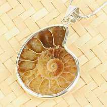 Ammonite pendant silver Ag 925/1000 5.5g
