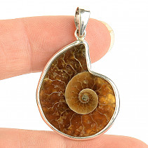 Ammonite silver pendant Ag 925/1000 4.1g