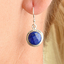 Lapis lazuli earrings for men Ag 925/1000 4.0g