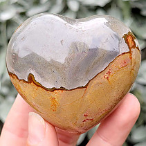 Smooth heart colorful jasper 167g