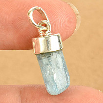 Aquamarine pendant (Russia) Ag 925/1000 bezel (2.5g)