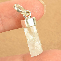 Přívěsek krystal akvamarín (Pákistán) Ag 925/1000 3,0g