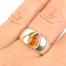 Prsten turmalín dravit Ag 925/1000 vel.55 (6,6g)