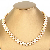 Náhrdelník bílé perly 46cm