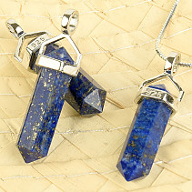 Lapis lazuli přívěsek špička Ag 925/1000 + Rh