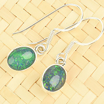 Earrings expensive opal from Australia Ag 925/1000 1.9g