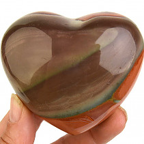Smooth heart colorful jasper 258g