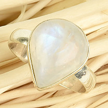 Ring moonstone drop size 52 Ag 925/1000 3.1g