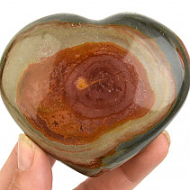 Smooth heart colorful jasper 239g