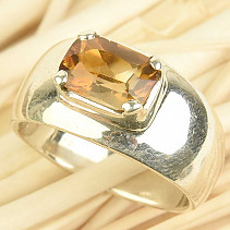 Prsten turmalín dravit  Ag 925/1000 vel.54 (6,3g)