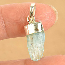 Aquamarine pendant (Russia) Ag 925/1000 bezel 2.3g