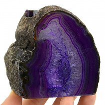 Candlestick agate purple dyed 558g