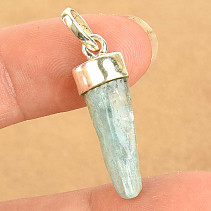 Aquamarine pendant (Russia) Ag 925/1000 bezel (2.3g)