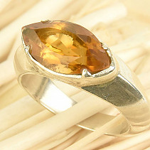 Prsten turmalín dravit  Ag 925/1000 vel.54 (7,8g)