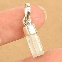 Přívěsek krystal akvamarín (Pákistán) Ag 925/1000 (1,5g)