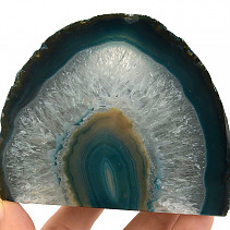 Candlestick green agate dyed 470g